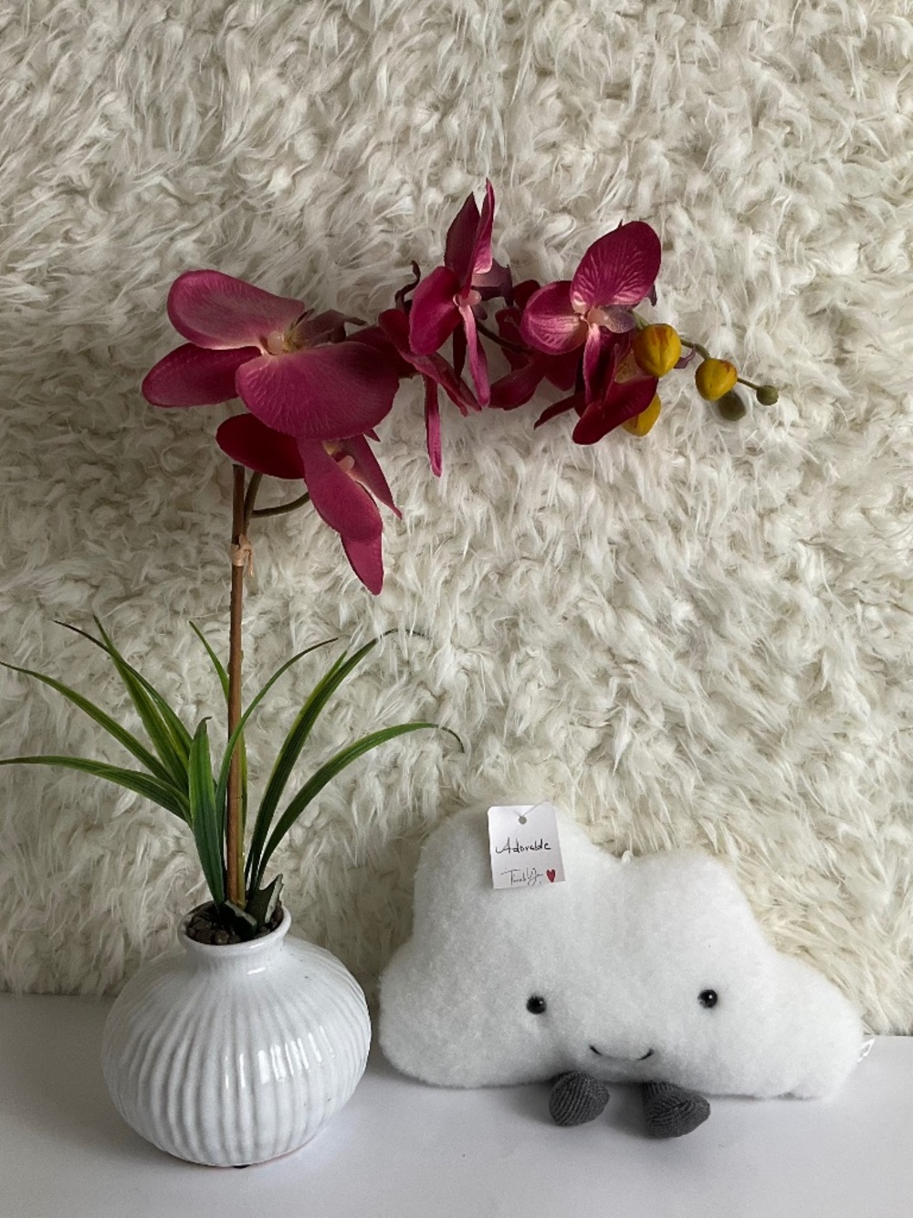 CLOUD SOFT WHITE PLUSH STUFFED TOY/STUFFED ANIMAL~NEW!
